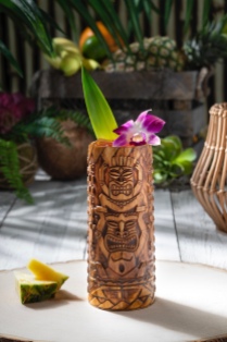 Etched Tiki Cup from Isla Nu-Bar at Universal Studios Hollywood
